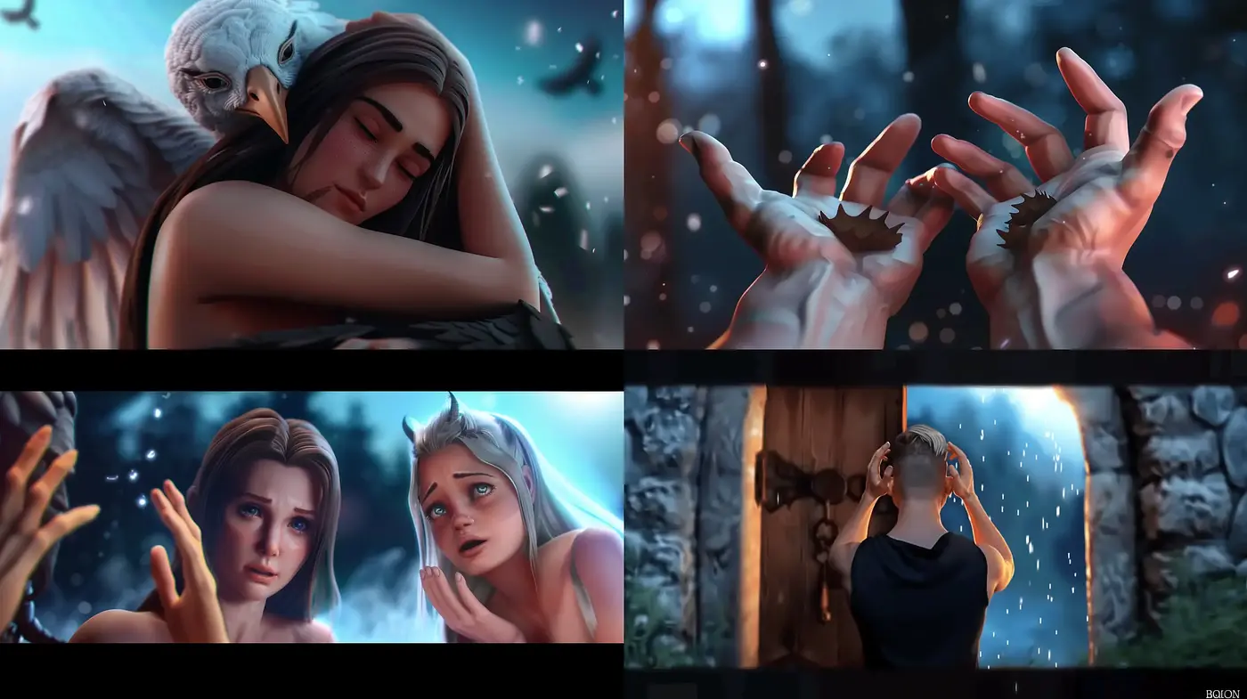 Ethereal Twilight: A Mystic Blend of Digital Artistry Conveying Emotional Narratives - Midjourney sref style