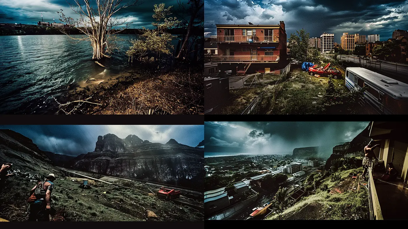 Cinematic Brooding Tonalities with a Pictorialist Touch - Midjourney sref style