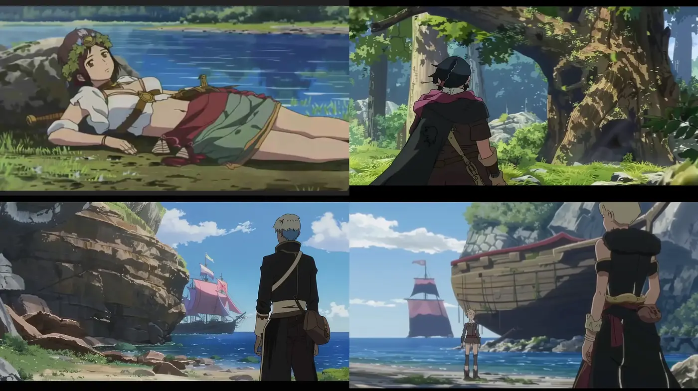 Harmonious Anime-Inspired Landscape Portraiture - Midjourney sref style