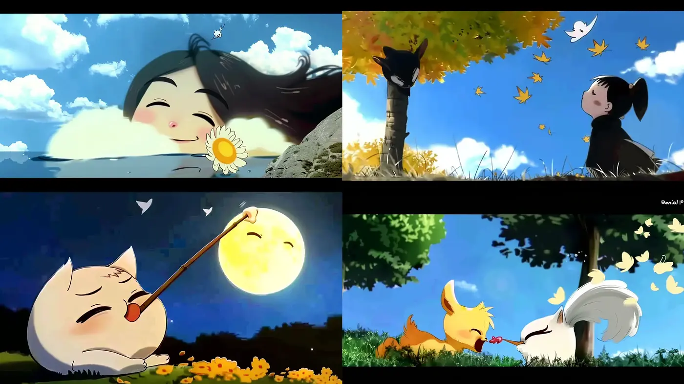 Whimsical Anime-Inspired Wonderland - Midjourney sref style