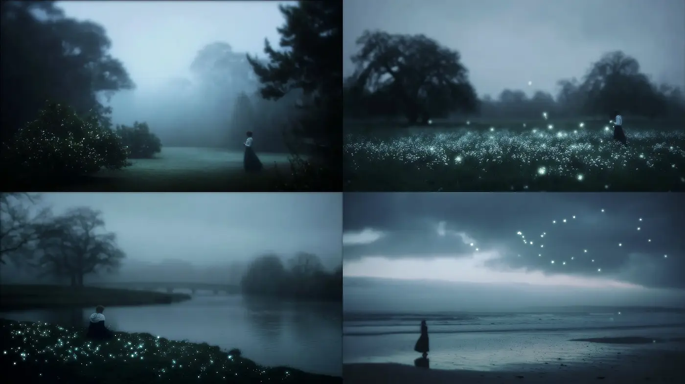 Ethereal and Mystical Landscapes with Lush Lighting and Soft Textures - Midjourney sref style