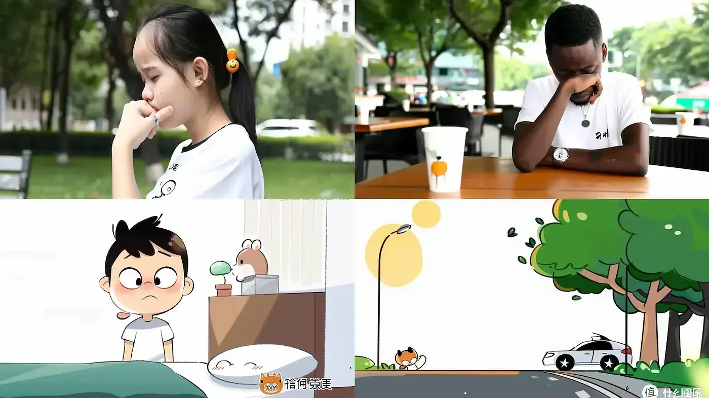 Playful and Expressive Cartoon Aesthetic with Emotional Depth - Midjourney sref style