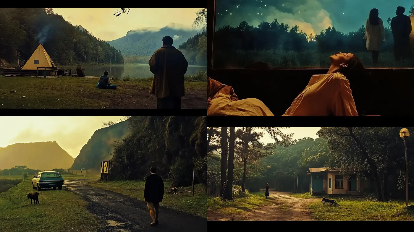Evocative Cinematic Tableaus with a Subdued Earthy Palette - Midjourney sref style