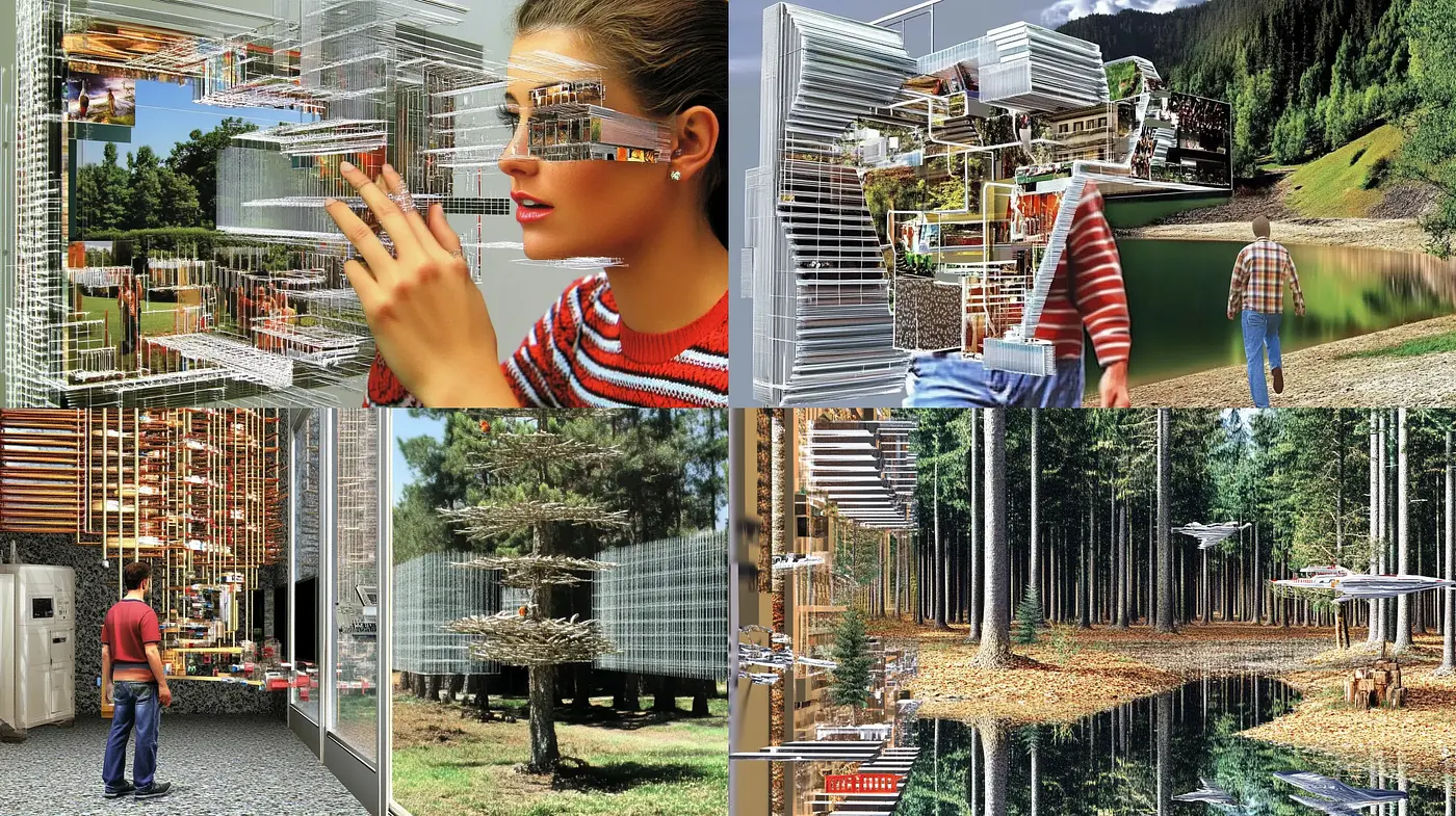 Futuristic Architectural Montage with a Hyper-Realistic Edge - Midjourney sref style
