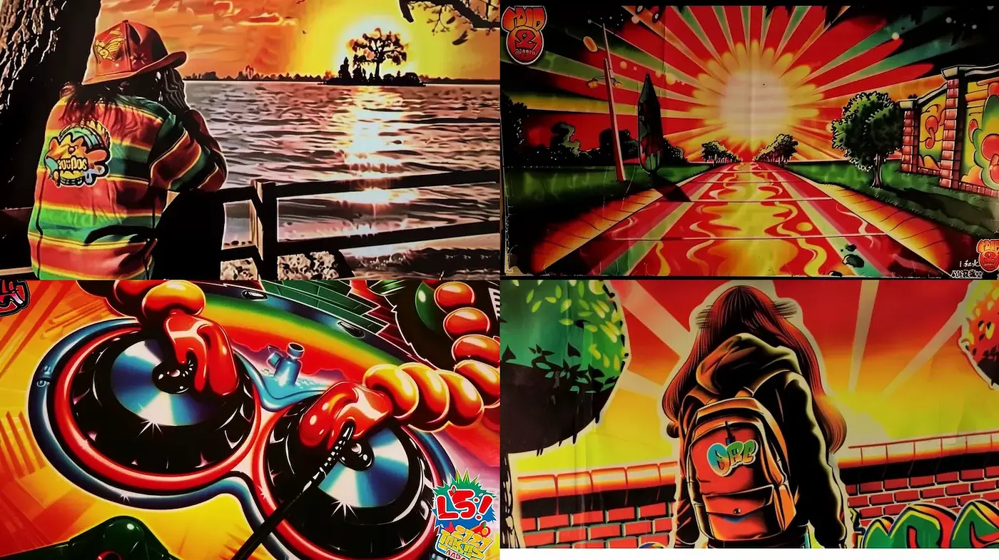 Vibrant and Retro-Inspired Surreal Art with a Nostalgic Touch - Midjourney sref style