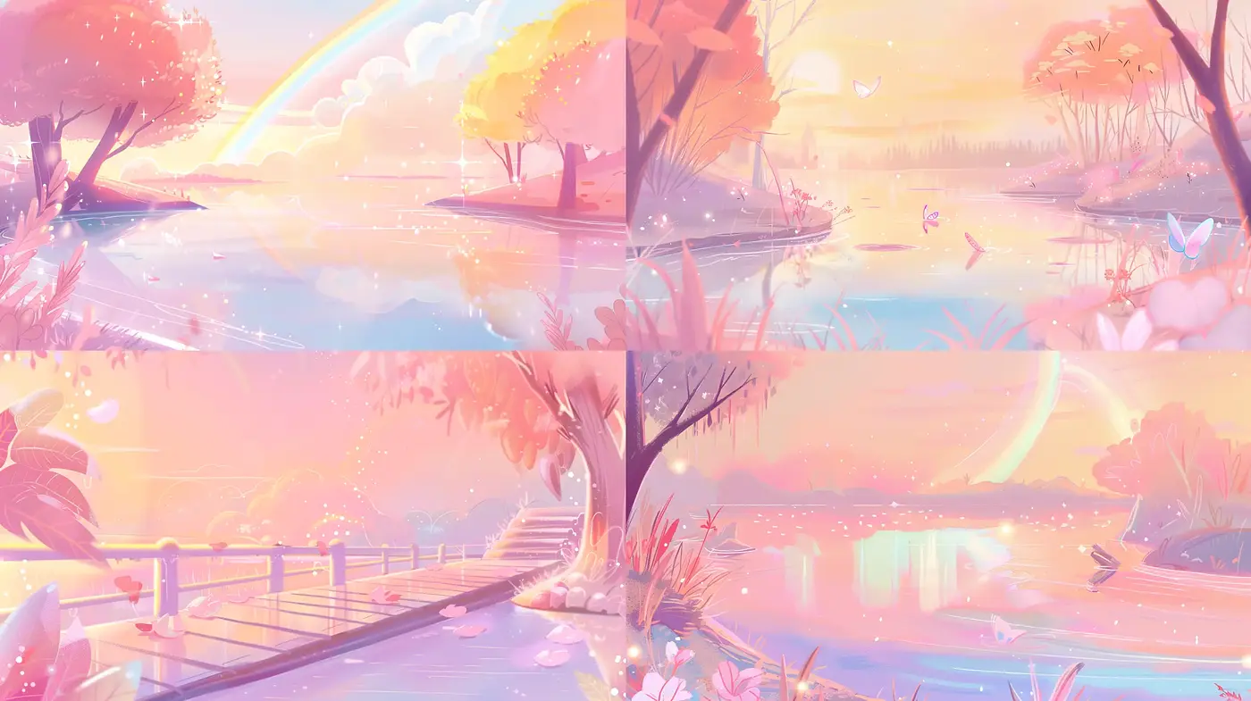Ethereal Pastel Dreamscape: A Consistent Vision of Serenity and Wonder - Midjourney sref style