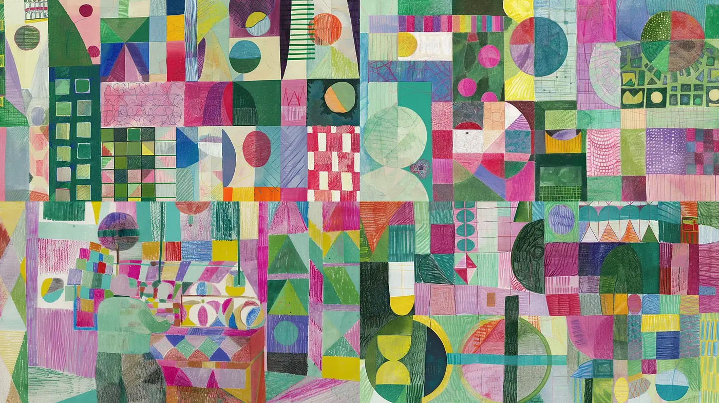 Harmonious Mosaic of Geometric Abstraction - Midjourney sref style