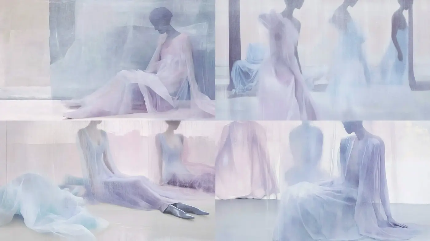 Ethereal Pastels in Translucent Dreamscapes - Midjourney sref style