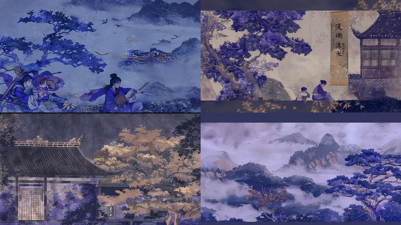 Ethereal Mist and Serene Hues: A Fusion of Traditional Asian Aesthetics - Midjourney sref style