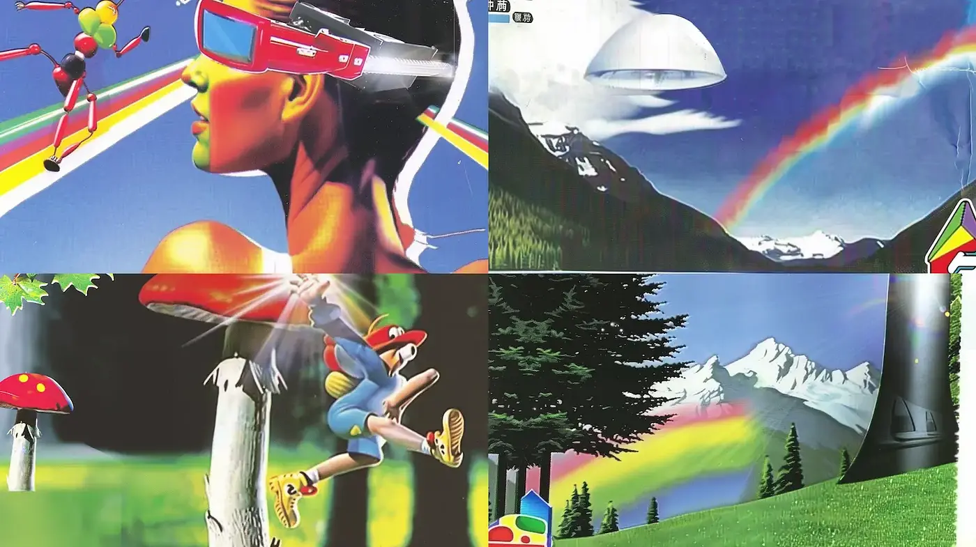 Vibrant and Retro-Futuristic Aesthetic with Whimsical Elements - Midjourney sref style