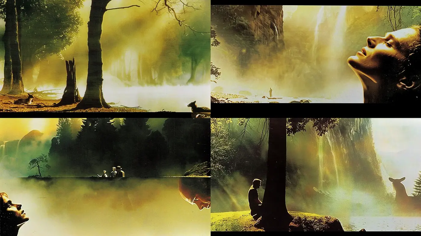 Enigmatic Sylvan Hues: A Guardian at Nature's Mystical Threshold - Midjourney sref style
