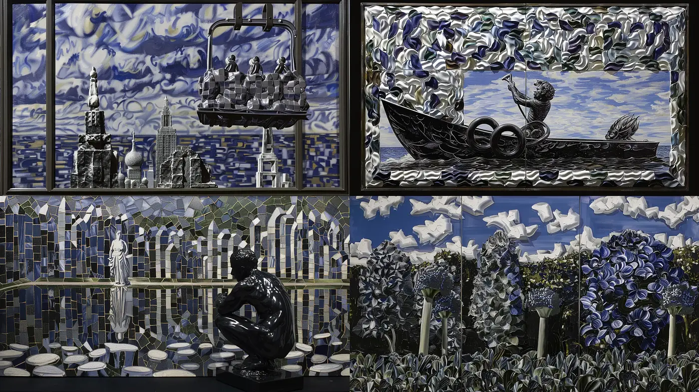 Modern Strokes of Textured Expressionism - Midjourney sref style