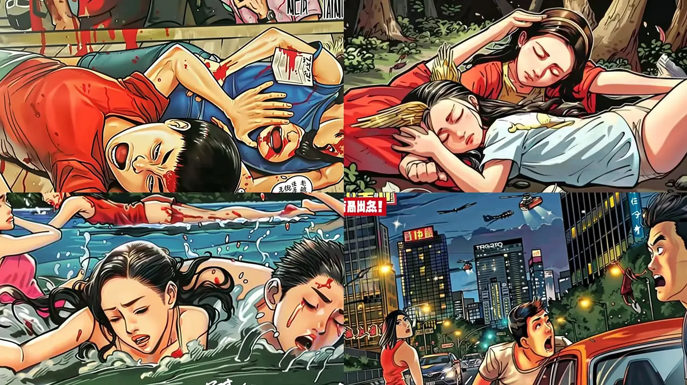 Captivating Comic Book Realism with an Emotional Undertone - Midjourney sref style