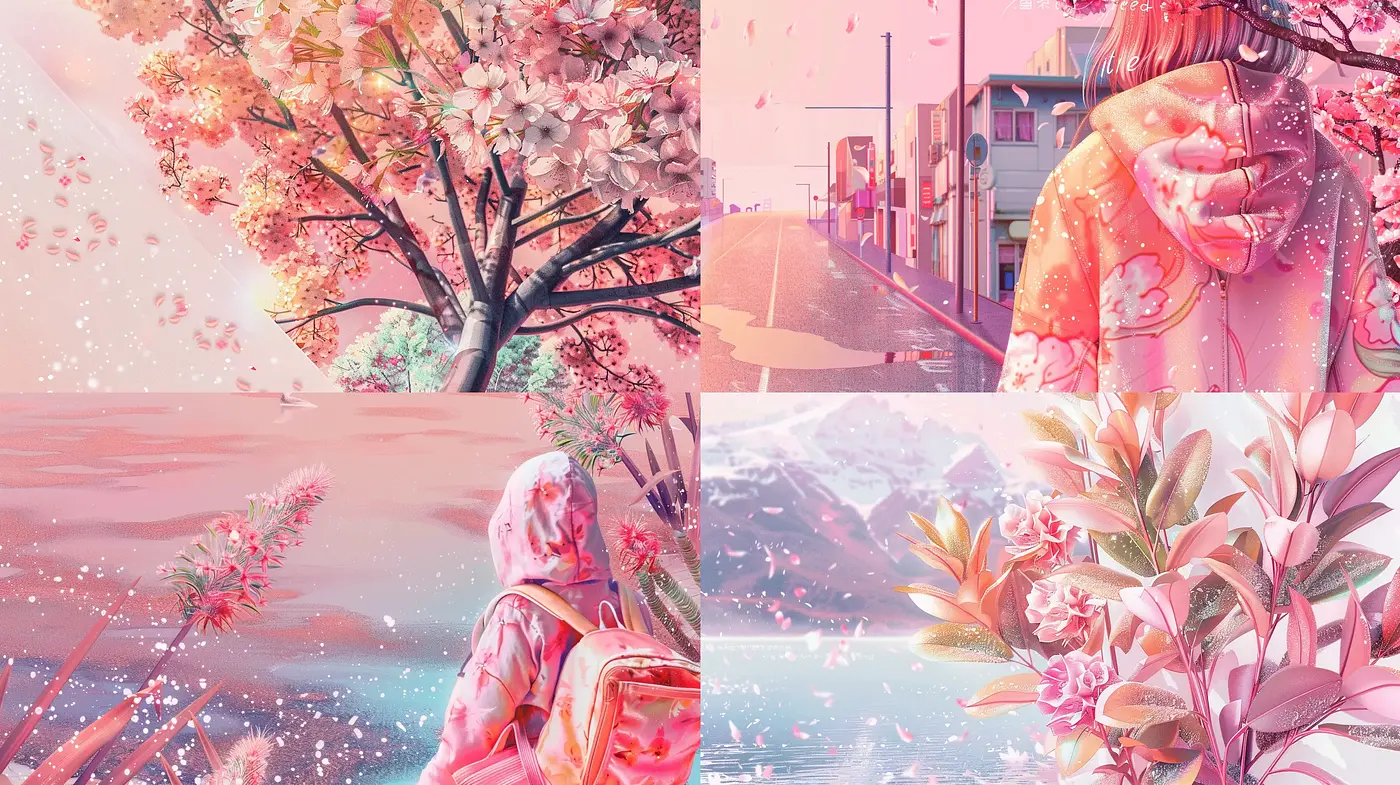 Pastel Dreamscape: A Serene Fusion of Digital Impressionism and Surrealism - Midjourney sref style