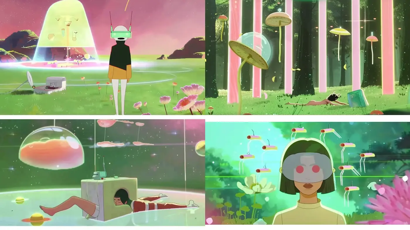 Ethereal Pastel Dreamscapes with a Whimsical Anime Influence - Midjourney sref style