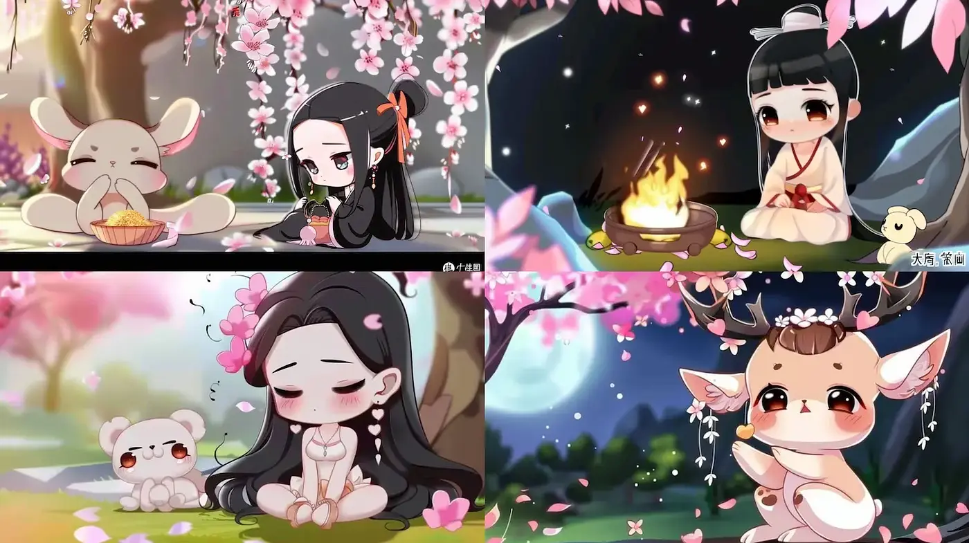 Charming and Whimsical Japanese-Inspired Illustration Style - Midjourney sref style