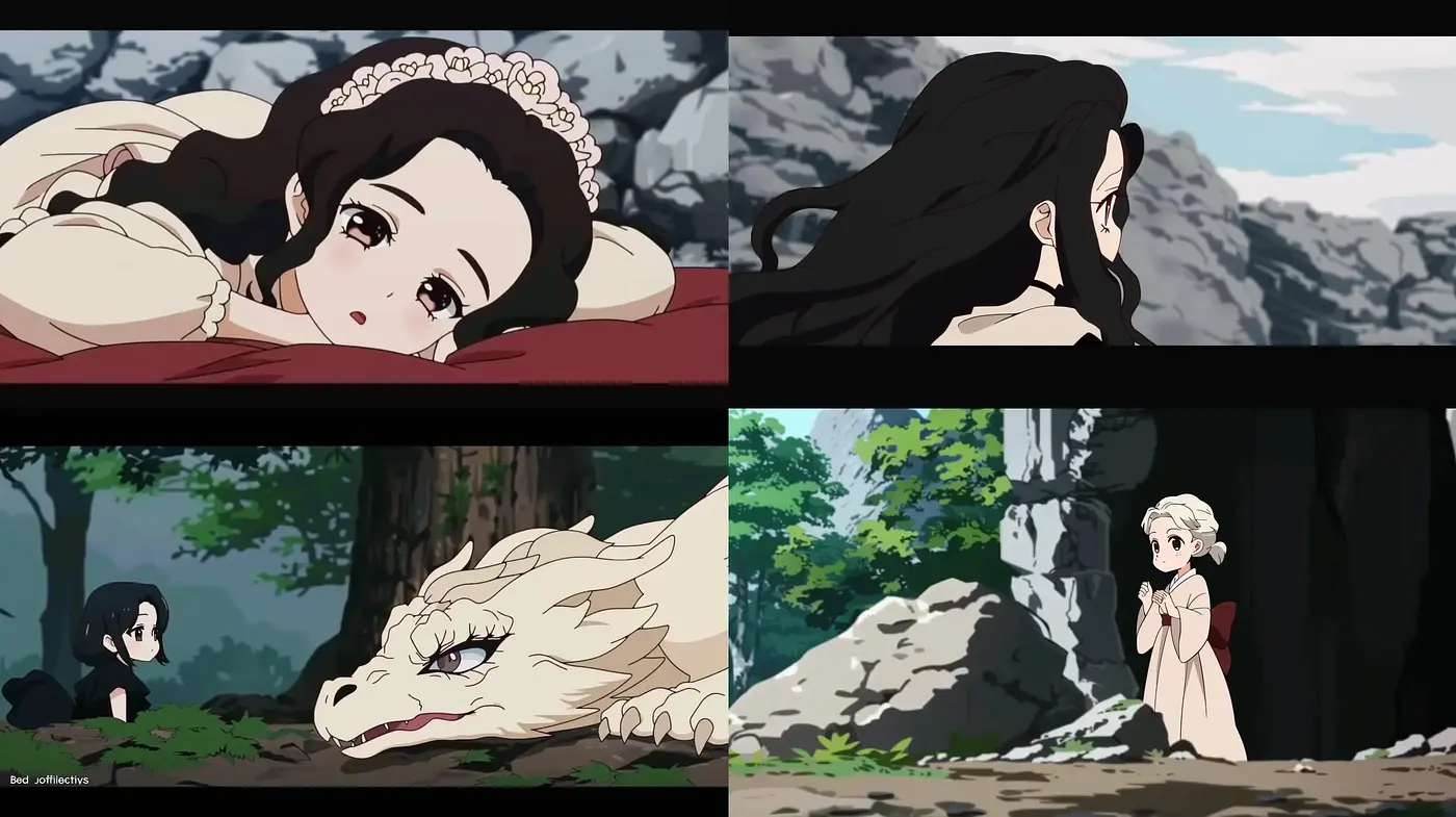 Ethereal Anime Fantasy with Nostalgic Overtones - Midjourney sref style