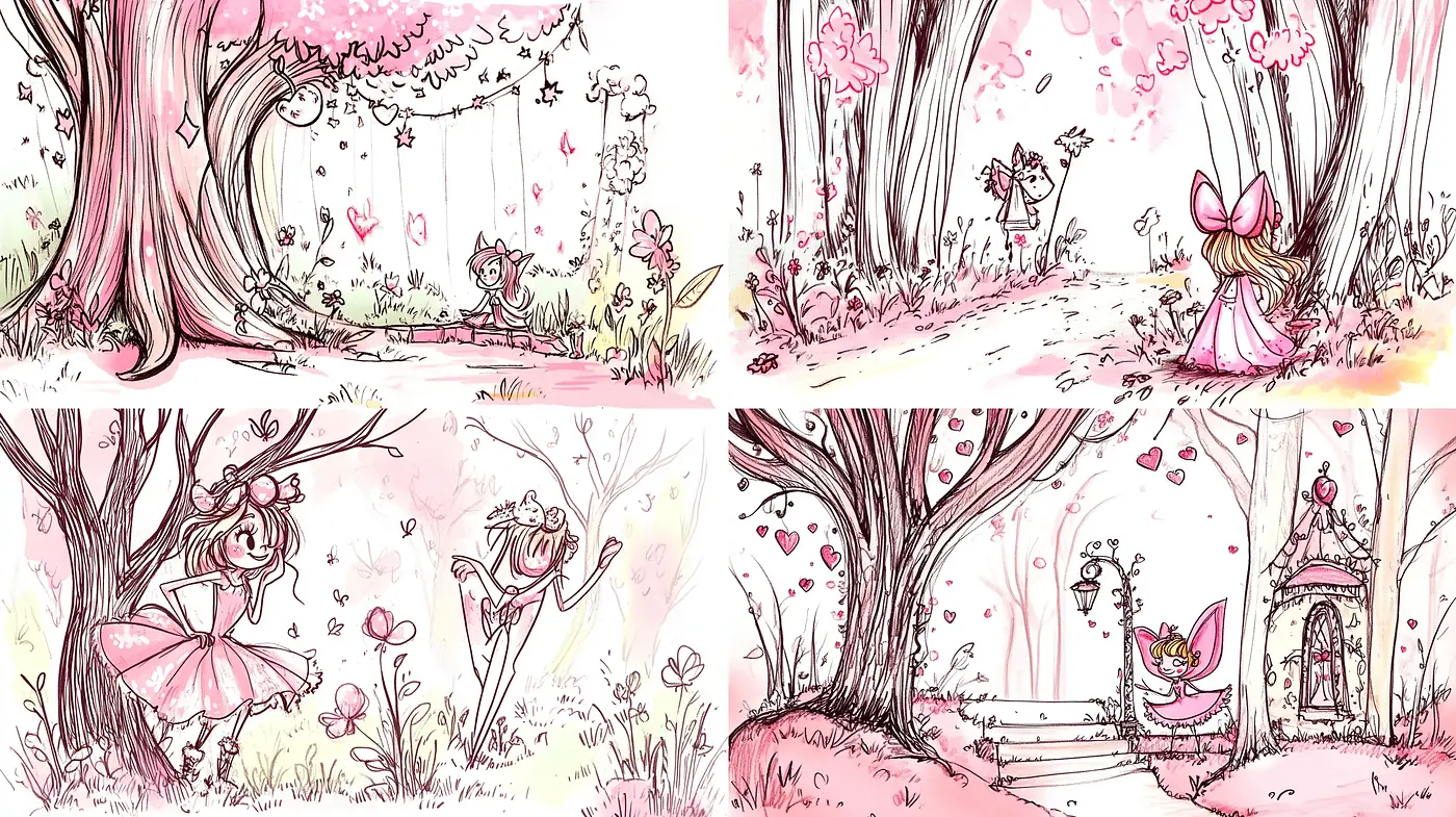 Whimsical Fairyland Impressions - Midjourney sref style