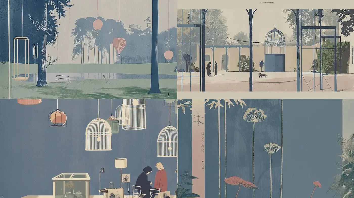 Contemporary Aesthetic with a Serene and Dreamlike Vibe - Midjourney sref style