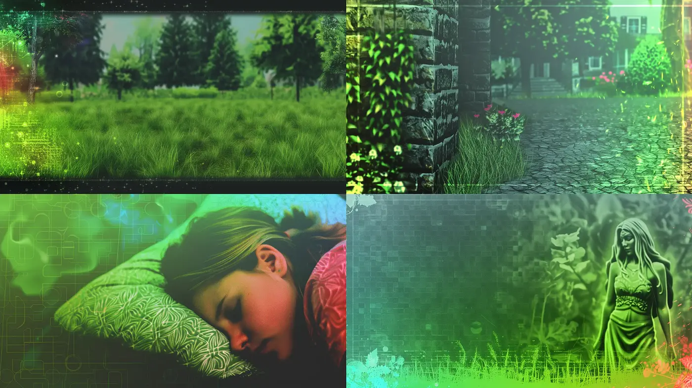Ethereal Verdant Dreamscape: A Fusion of Digital Impasto and Surreal Landscape - Midjourney sref style
