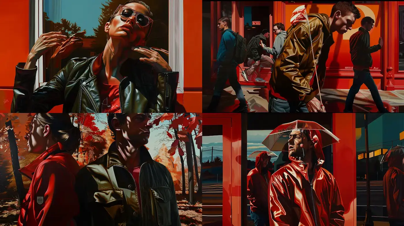 Bold Cinematic Realism with a Warm Autumn Palette - Midjourney sref style