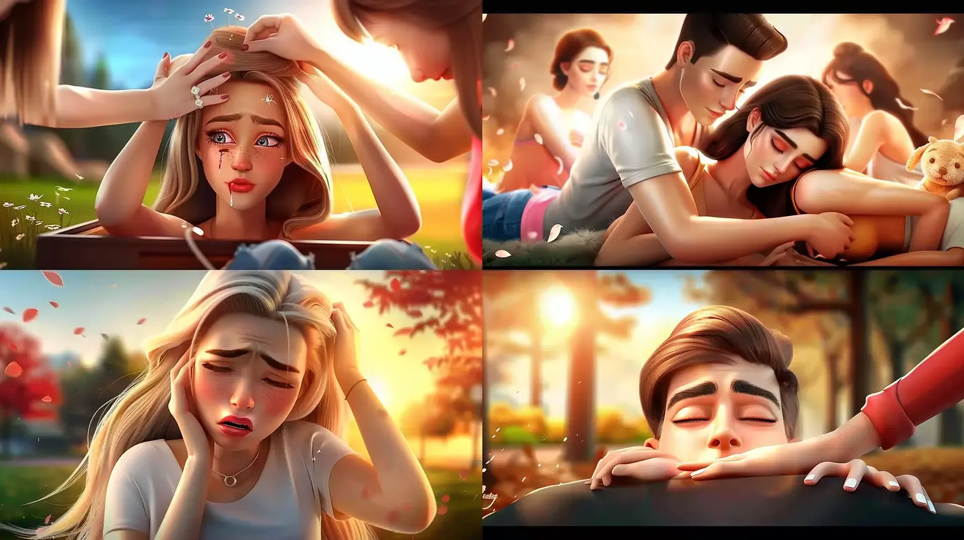 Warm Tonal Expressions in a Cinematic Digital Painting - Midjourney sref style