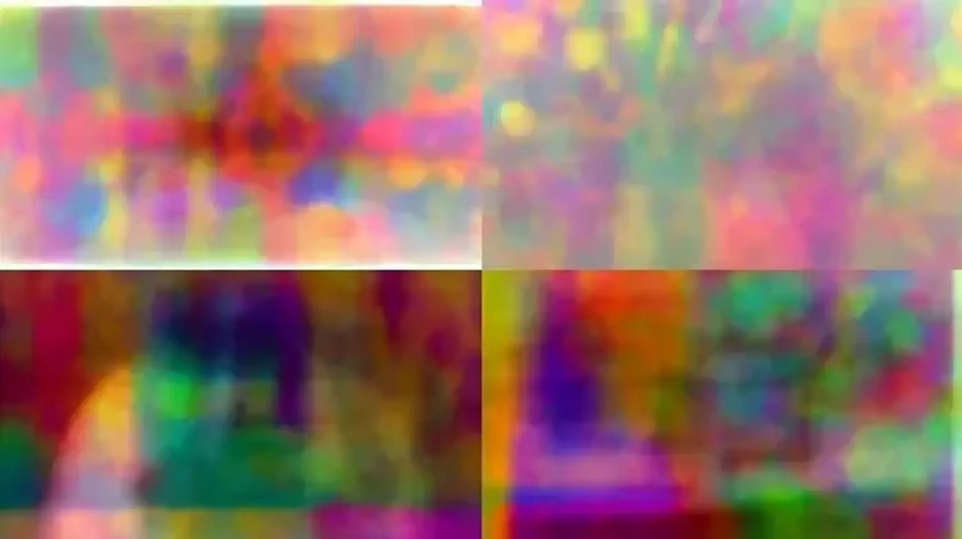 Abstract Chromatic Haze: A Fusion of Vivid Colors and Blurred Imagery - Midjourney sref style