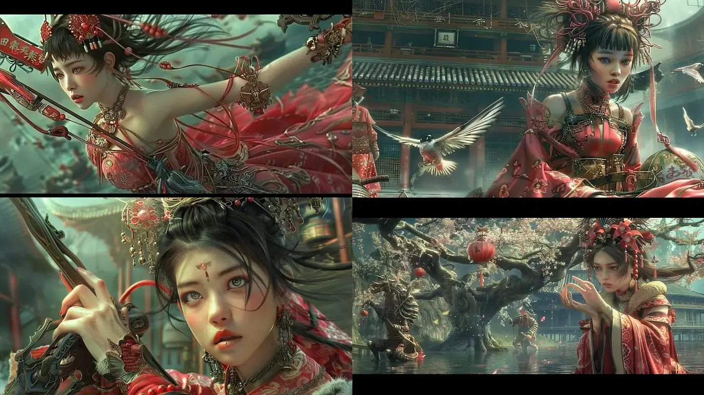 Intricate and Ethereal Eastern Fantasy Aesthetic with Rich Details - Midjourney sref style
