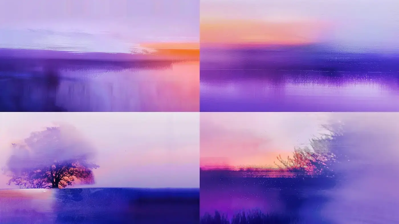 Ethereal Dreamscape with Fluid Textures and Harmonious Color Transitions - Midjourney sref style