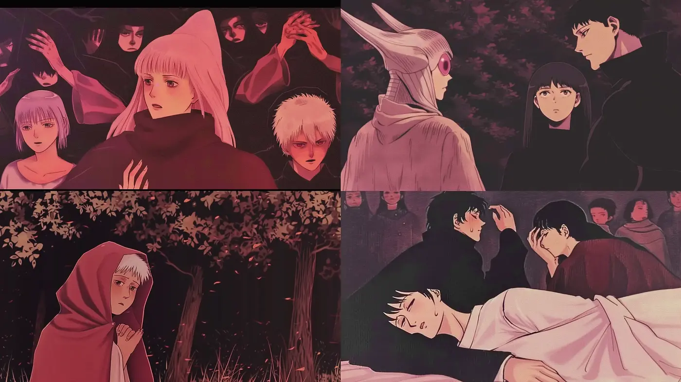Somber Anime-Inspired Illustrations with a Touch of Visual Novel Aesthetics - Midjourney sref style