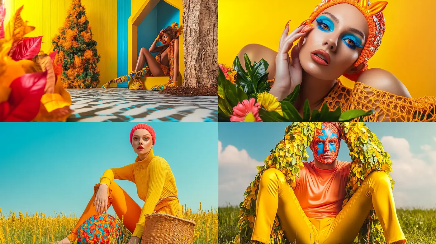 Vibrant Expressionism in Digital Portraiture - Midjourney sref style