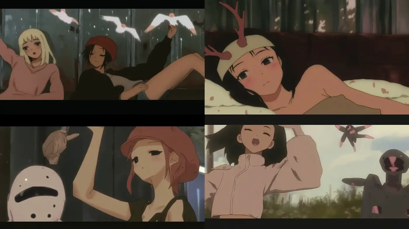 Whimsical Anime-Inspired Serenity with Earthy Tones - Midjourney sref style