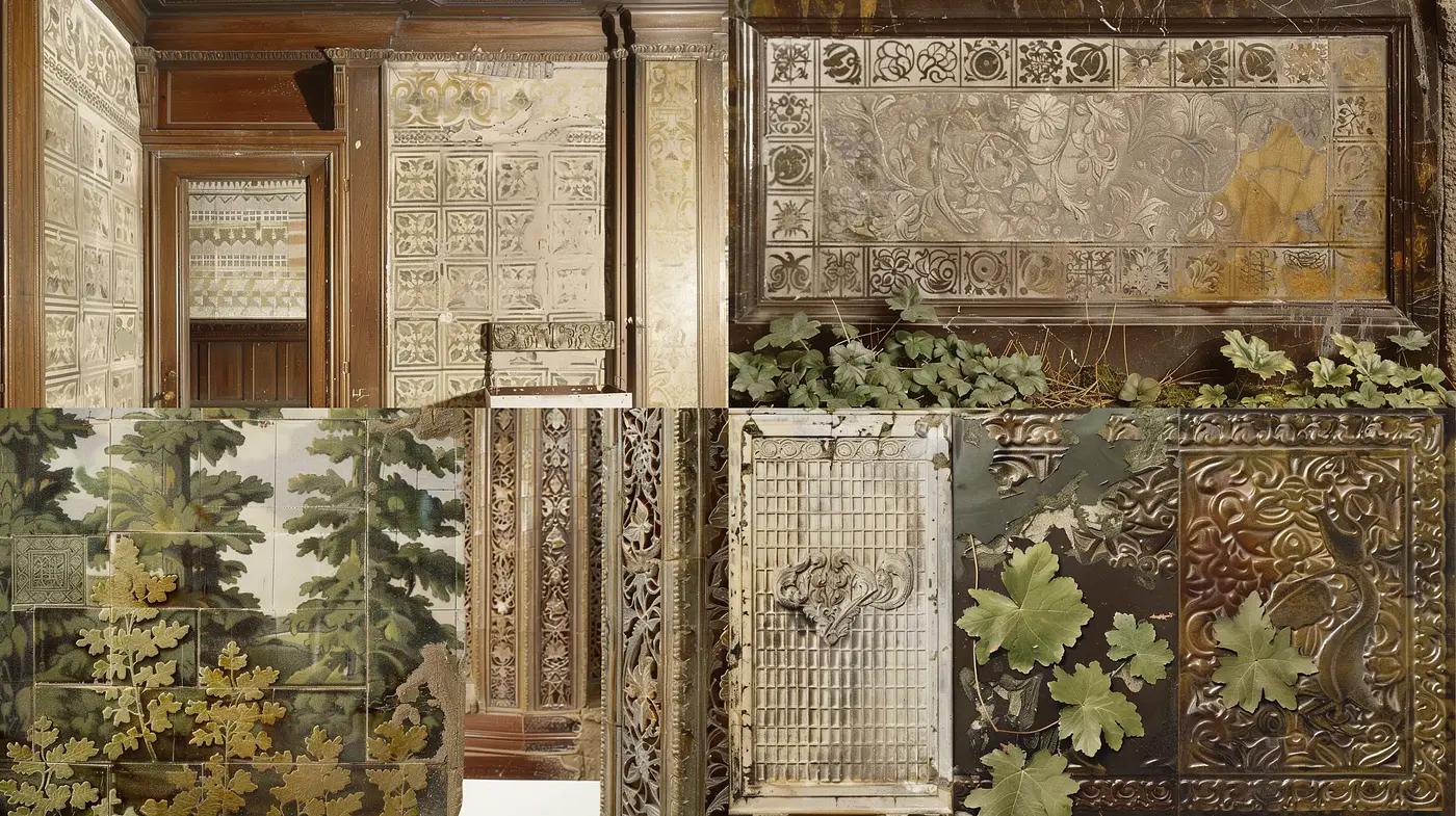 Architectural Elegance in Sepia: A Fusion of Classical Detailing and Monochromatic Warmth - Midjourney sref style