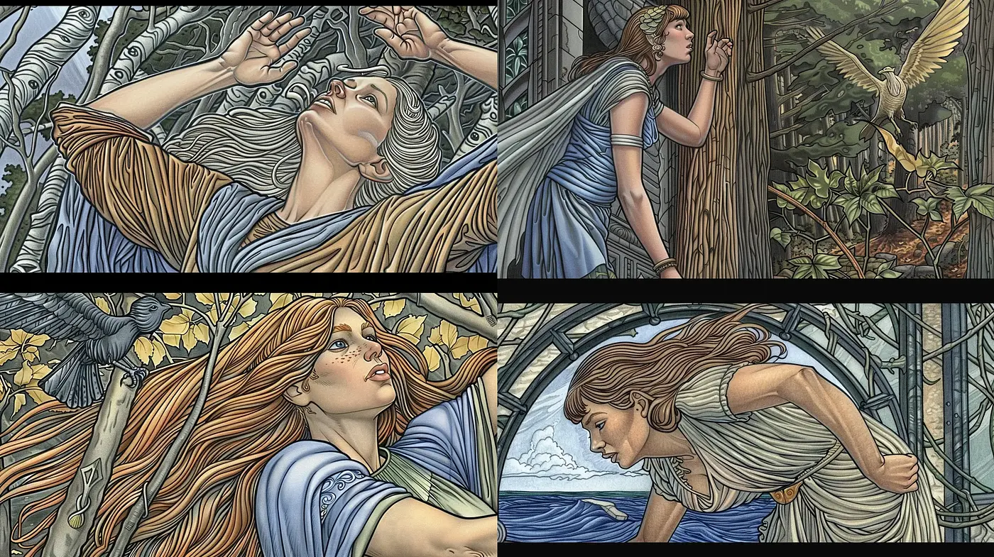 Ethereal Art Nouveau Reverie - Midjourney sref style