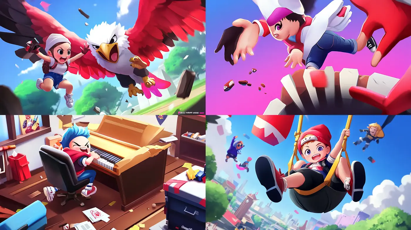 Whimsical Animated Adventure: A Vibrant and Dynamic Style Exploration - Midjourney sref style