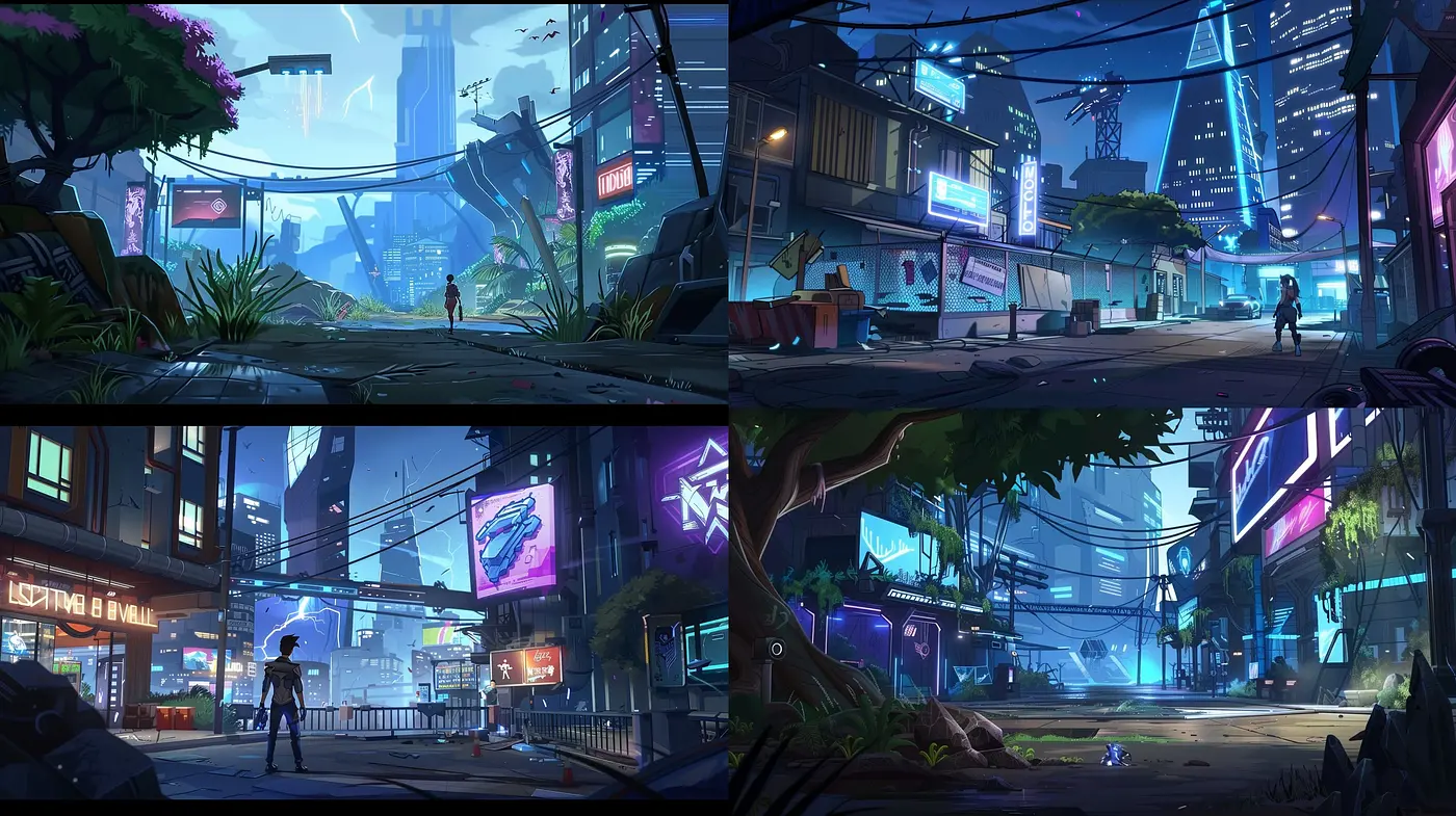 Neon-Noir Cybercity Dreamscape: A Fusion of Pastel Dystopia and Digital Glow - Midjourney sref style