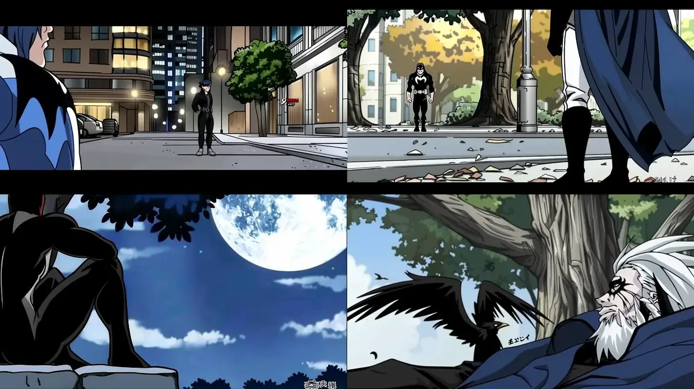 Dynamic, Urban, and Comic-inspired Visual Storytelling with a Touch of Mystery - Midjourney sref style