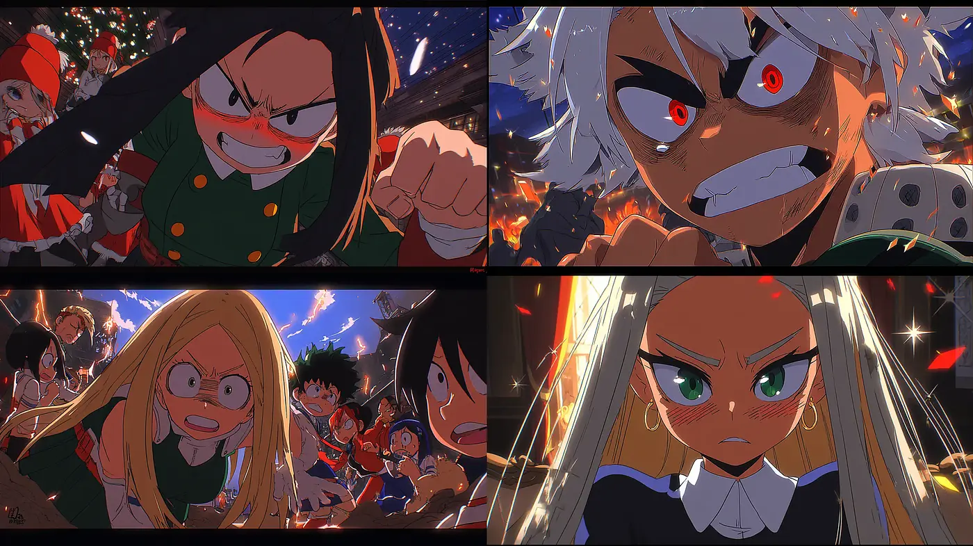 Dynamic and Intense Anime Style with Emotional Expression - Midjourney sref style