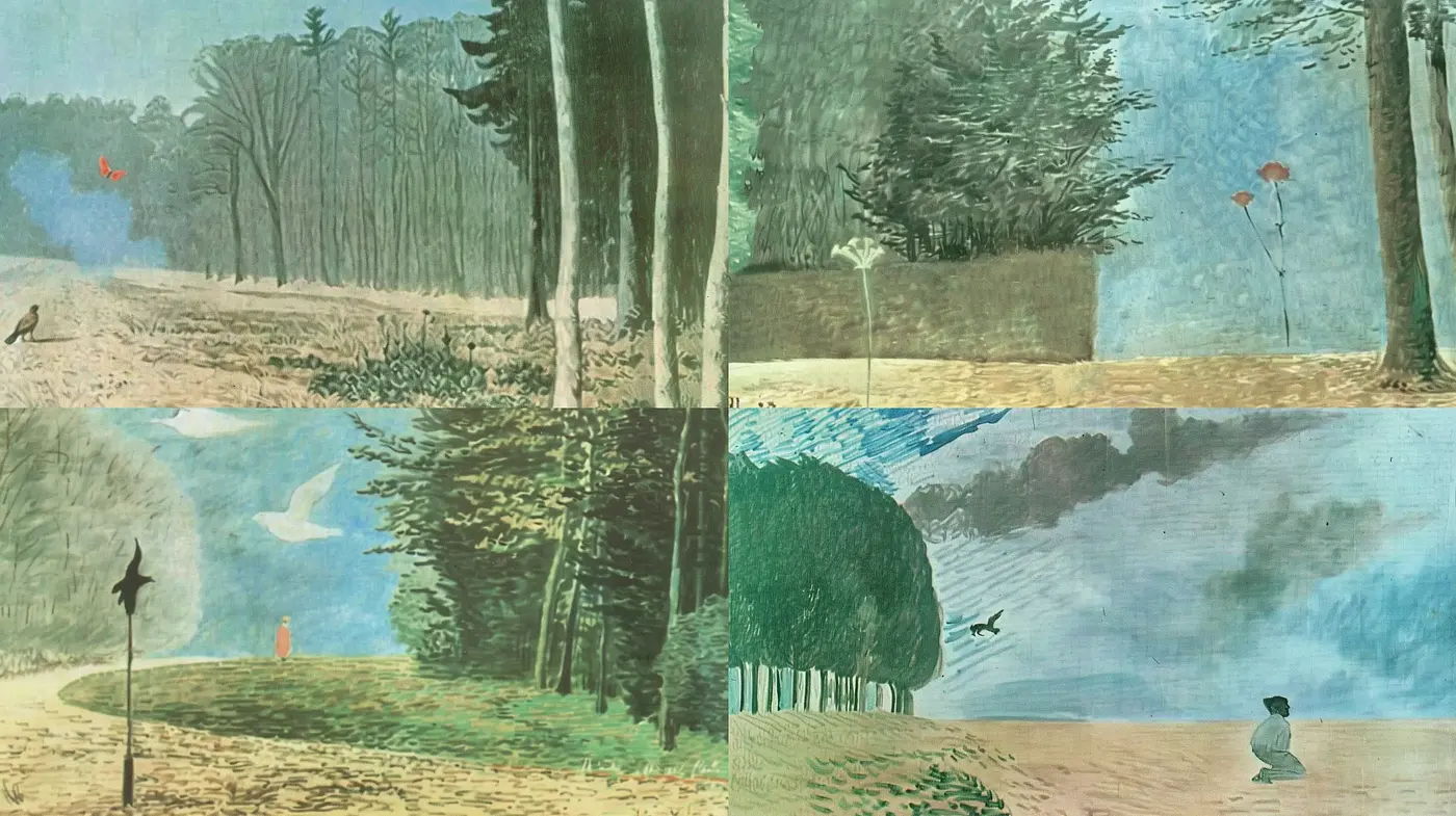 Transitory Visions of a Serene Landscape - Midjourney sref style