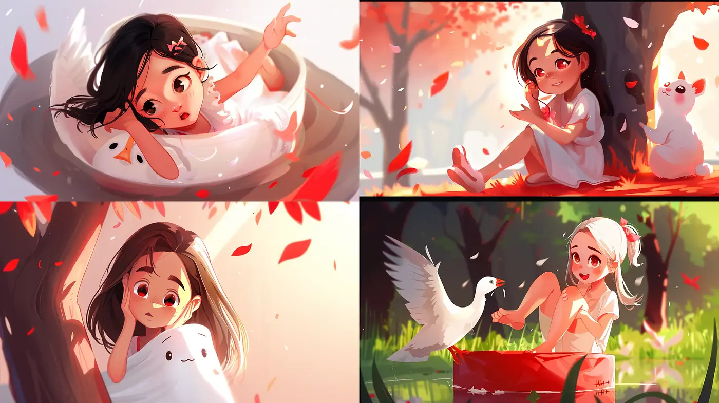 Lively Anime-Inspired Vivid Storybook Illustrations - Midjourney sref style