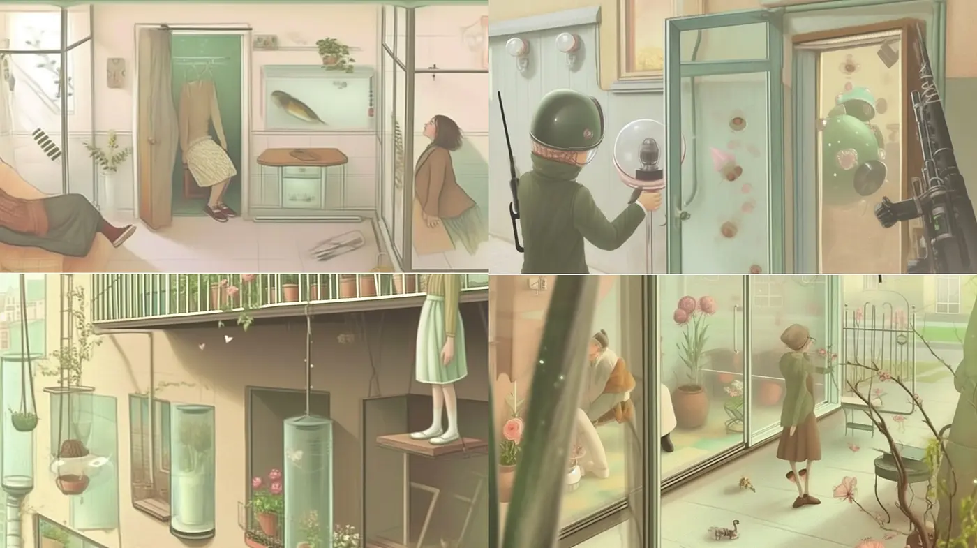 Softly Radiant Pastel Diorama: A Delicate Balance of Warmth and Tranquility - Midjourney sref style