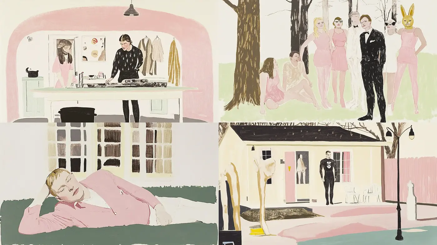 Whimsical Echoes of Yesteryears: A Melancholic Pastel Homage - Midjourney sref style