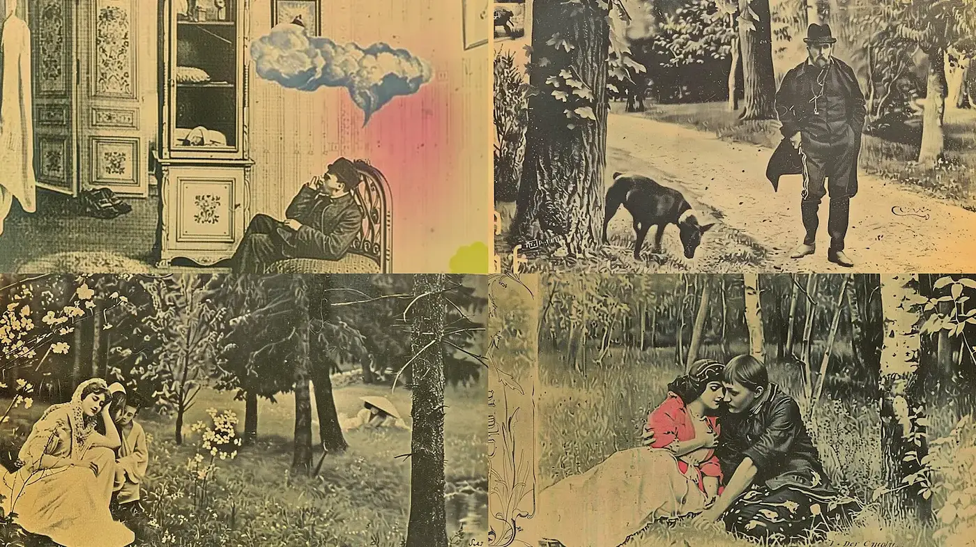Nostalgic Vintage Photography with Surreal Elements - Midjourney sref style