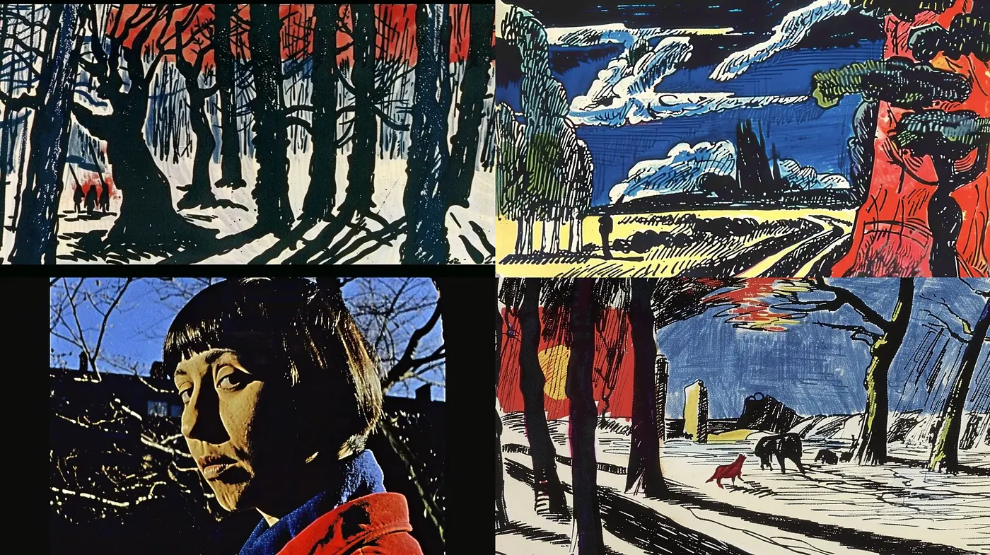 Stark Woodcut Contrast: An Exploration of Vivid Textures and Expressive Lines - Midjourney sref style