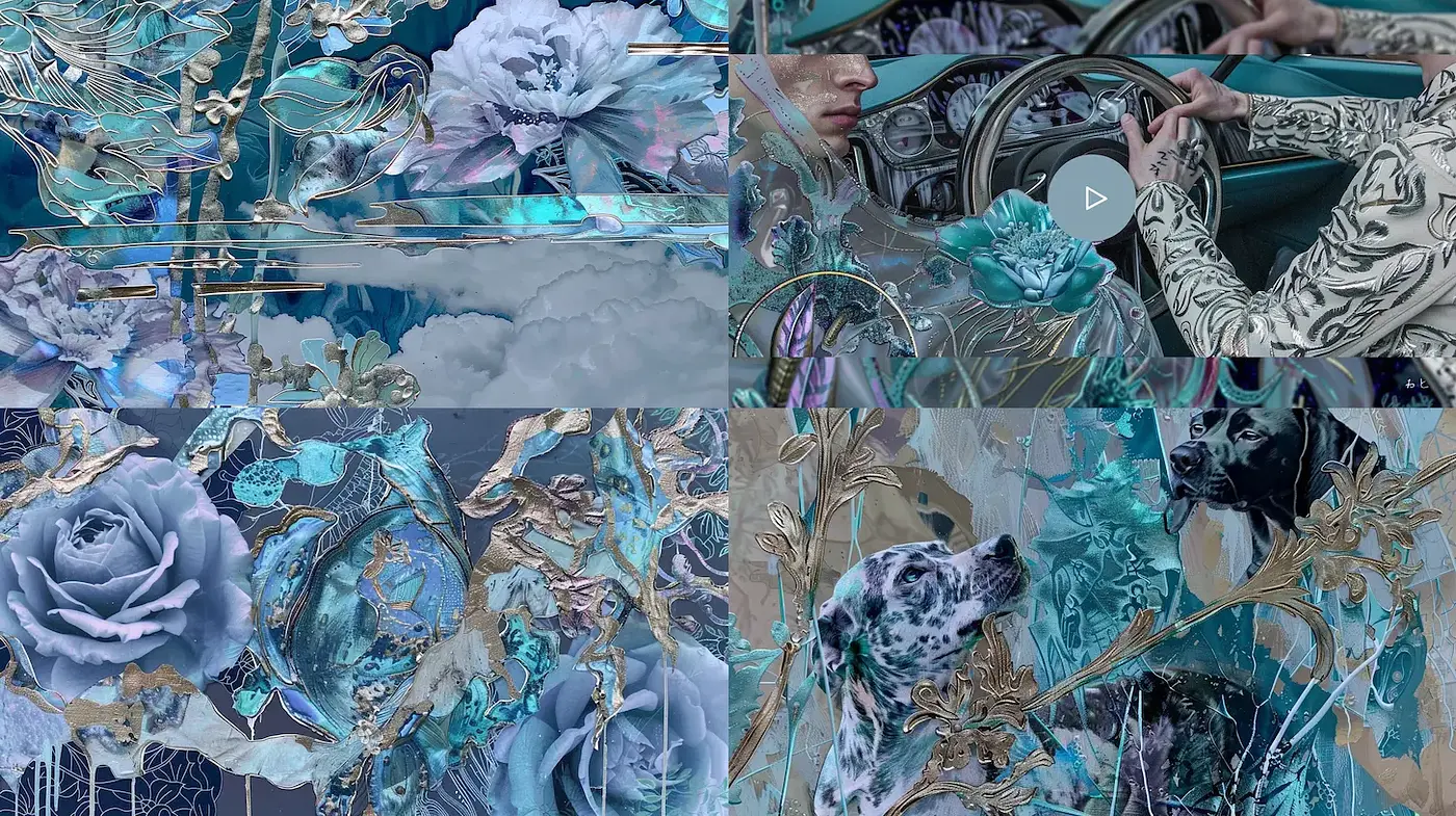 Elegant, ethereal aesthetic infused with floral motifs and intricate detailing - Midjourney sref style
