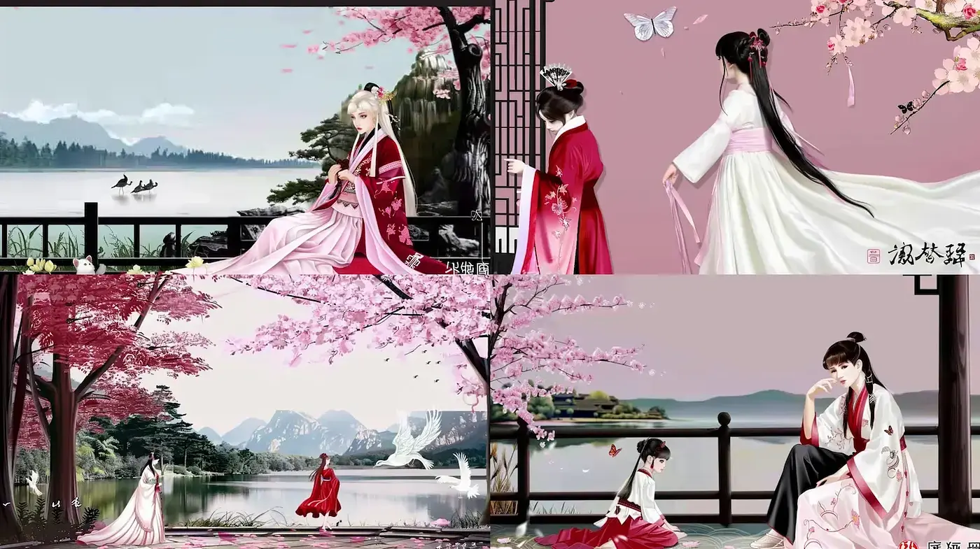 Harmonious and Ethereal Depictions of Nature and Elegance - Midjourney sref style
