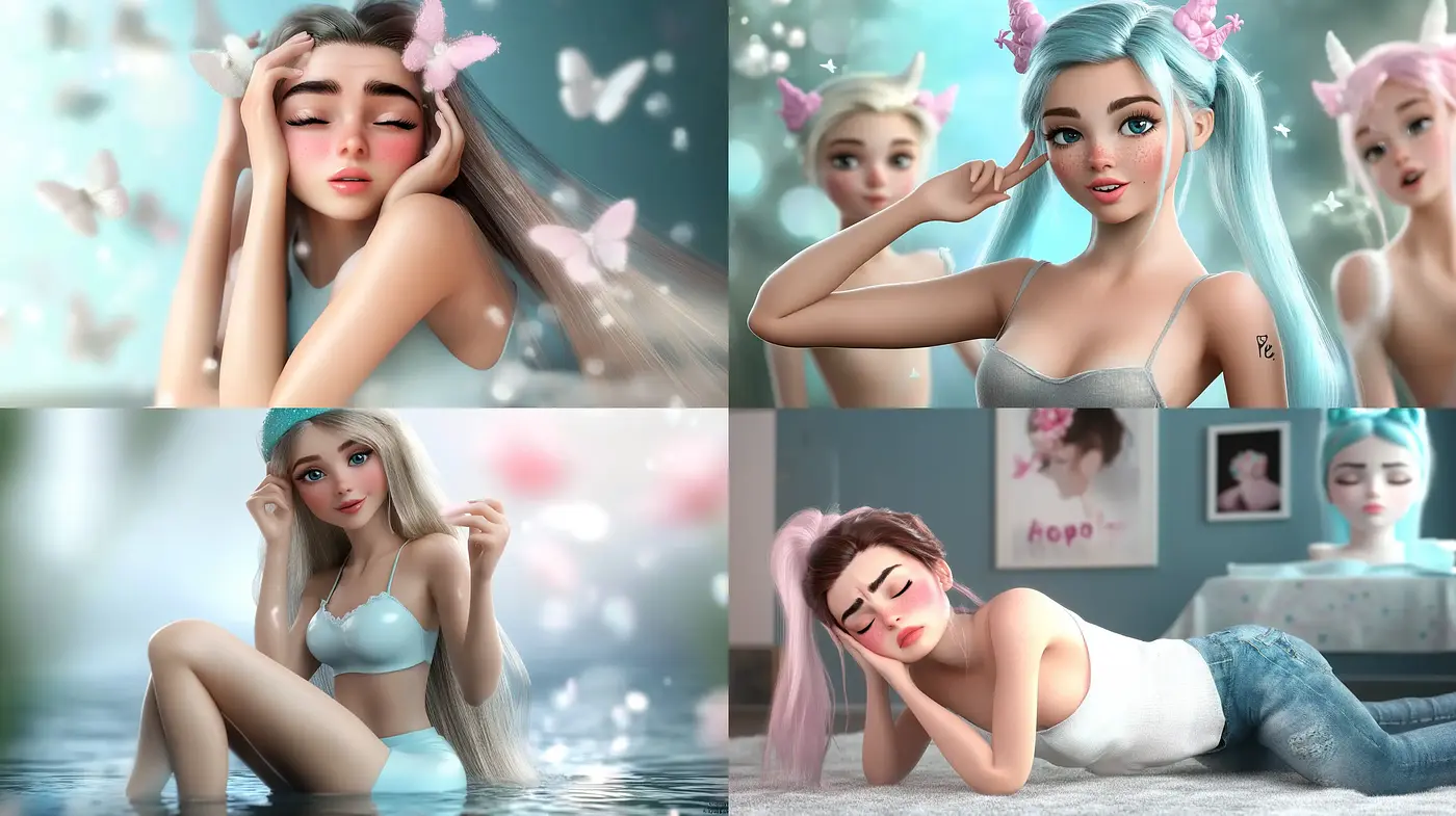 Ethereal Serenity in Soft Pastels: A Dreamlike Digital Art Style - Midjourney sref style