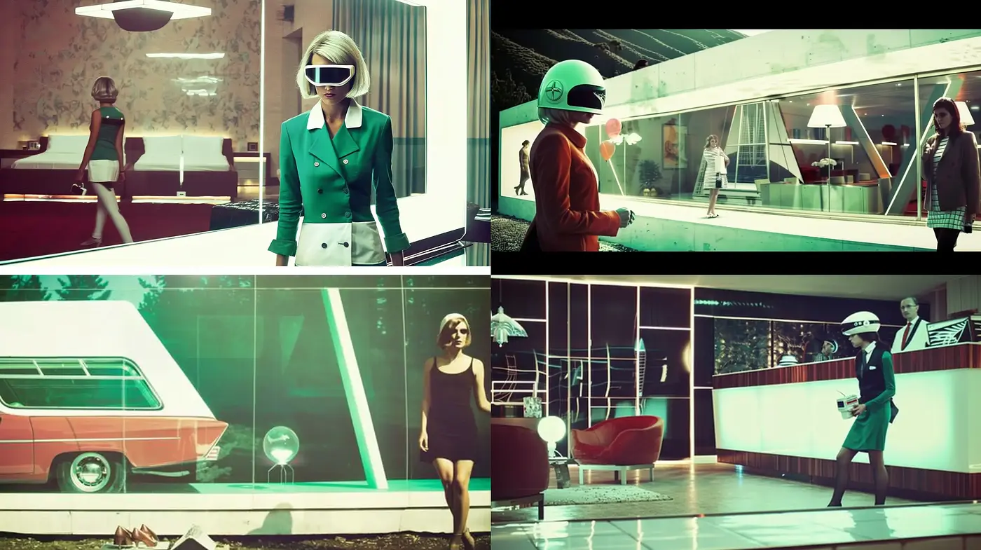Retrofuturistic Reverie: Homage to Mid-Century Modern Meets Sci-Fi - Midjourney sref style