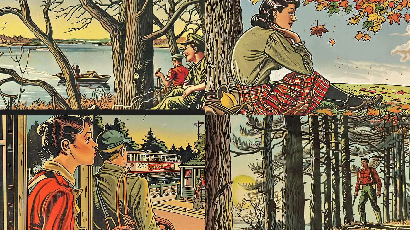 Timeless Serenity in Sepia: A Homage to Vintage Illustration and Earthy Tones - Midjourney sref style
