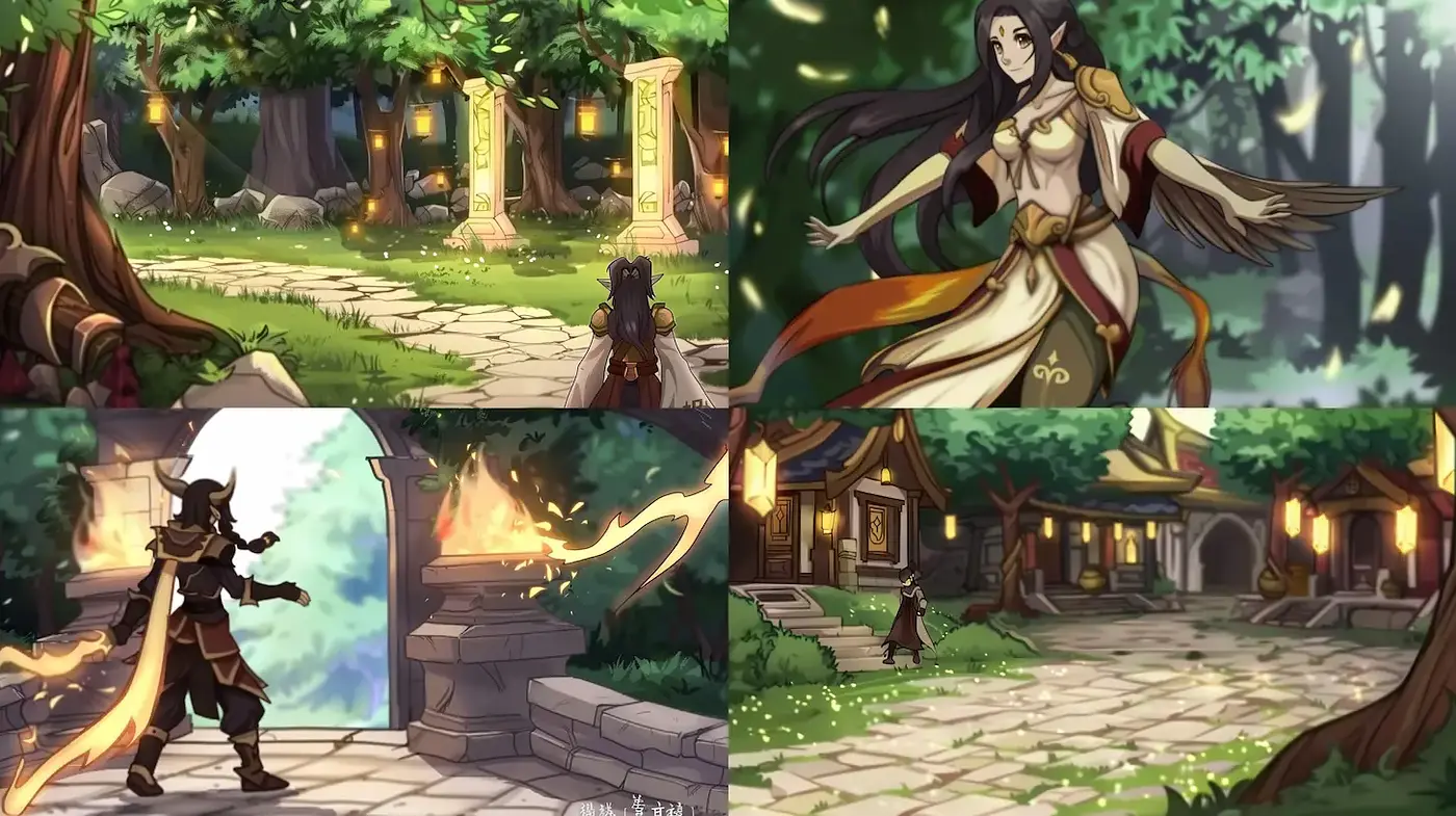 Nature-Inspired Fantasy with Whimsical Elements - Midjourney sref style